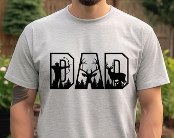 Hunting Dad Shirt, Hunter Dad Sweatshirt, Deer Hunting Dad Hoodie, Funny Dad Shirt, Camping Father Tee, Deer Hunter Gift for Dad, Dad Tshirt