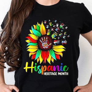 Hispanic Heritage Month Shirt, Mes De La Shirts, Herencia Hispana Gifts, Hispanic Flag Shirt, Spanish Hoodie, Mexican Shirt, Latina Shirt