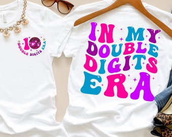 Girls Birthday Shirt, 10th Birthday Shirt, Custom Name Tee, Personalized Gift Idea, Youth Celebration Wear, Unique Party Outfit For Kids