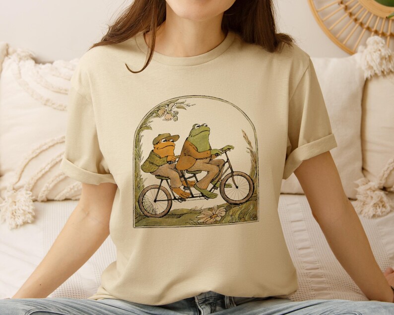 cycling frog and toad shirt