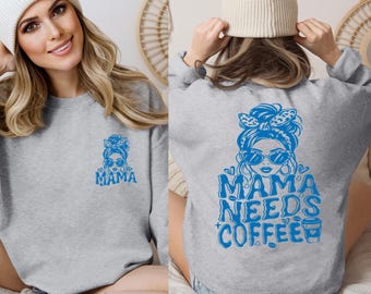 Mama Needs Coffee Shirt, Tired Mama Tee, Caffeinated Mama Gift, Caffeinated Mom Tee, Mom Coffee Shirt, Retro Coffee Lover Shirt, New Mom Tee