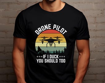Drone Pilot Tshirt, Drone Pilot Retro Graphic Tee, Funny Drone Operator Shirt, Aviation Shirt, Pilot Gifts For Men, Drone Lover Unisex Shirt