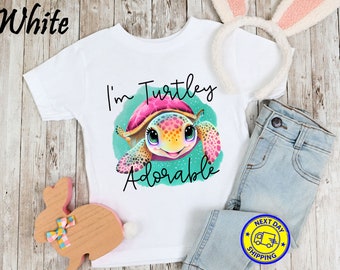 Turtley Adorable Shirt, Turtle Shirt, Kids Shirt, Baby Girl Shirt, Toddler Girl Tee, Toddler Shirt, Kids Shirt, Baby Shirt, Baby Turtle Tee
