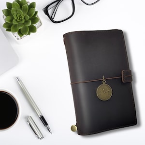 Notebook-Cover aus echtem Leder, nachfüllbare Journal-Cover, handgefertigte A5-Leder-Cover, Reise-Notebook-Hülle, Geschenk für Autoren