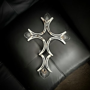 Horseshoe cross. Custom shipping available contact seller