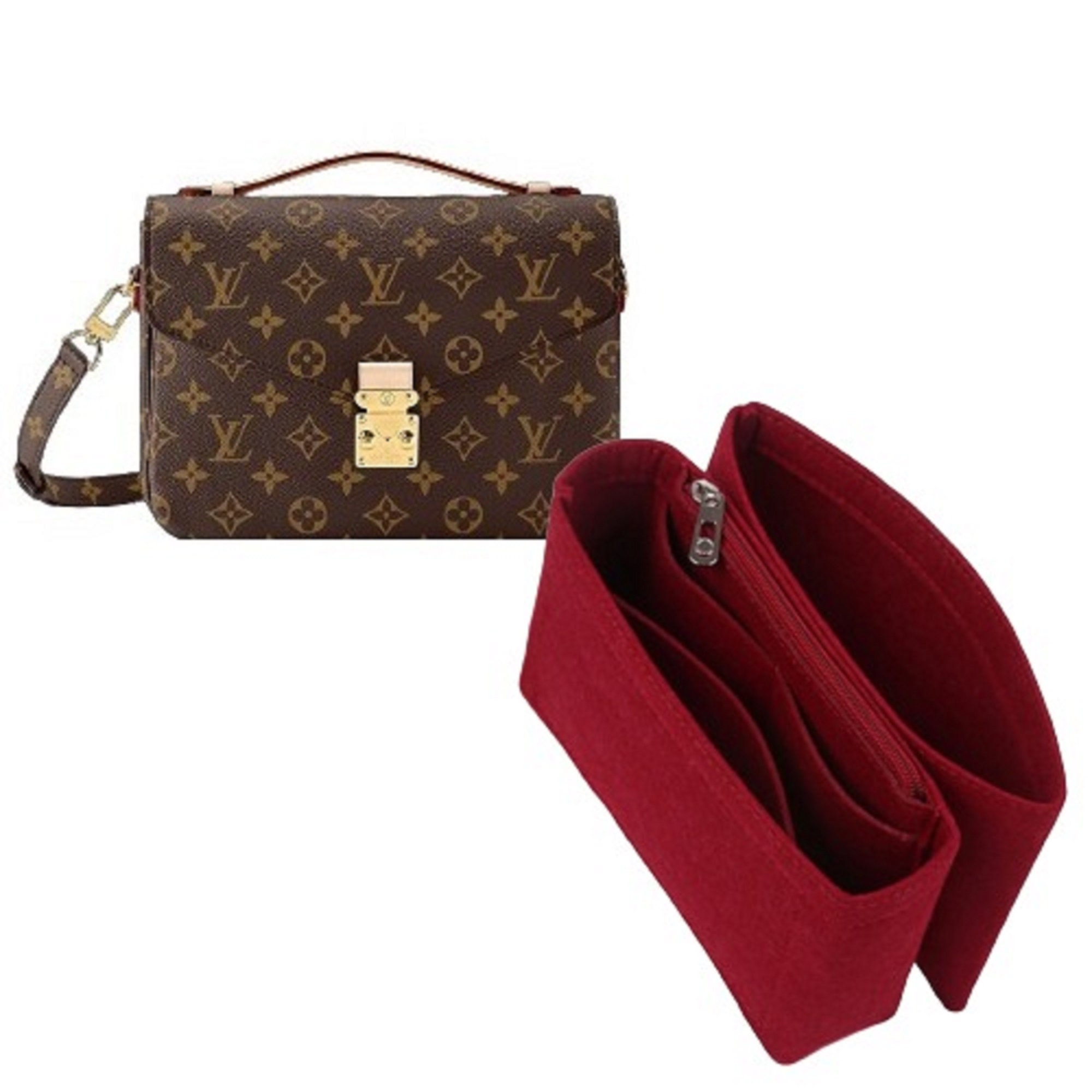 (1-200/ LV-Pochette-Metis-EW) Bag Organizer for LV Pochette Metis East West  - A Set of 2