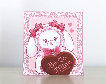 Valentine's Day Usakumya & Chocolate Print with Rose Gold Foil