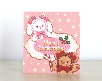 Merry Christmas Kumyas Print with Rose Gold Foil