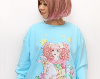 Fluffy Candy Bunny Sweater
