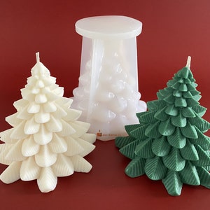 Candle mold silicone mold thick Christmas tree for Christmas Make candles yourself with molds made of silicone unique pieces DIY