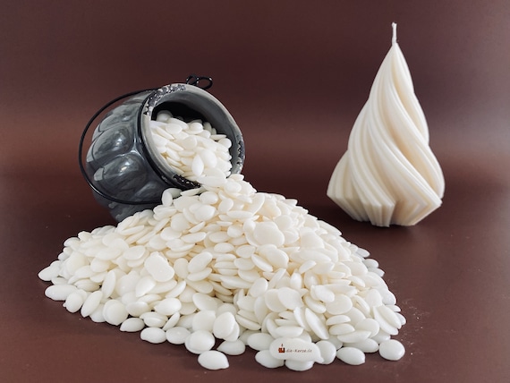 1 kg natürliches Rapswachs in Pastillen Form DIY Kerzen selber gießen und machen Kerzenwachs aus deutscher Herstellung