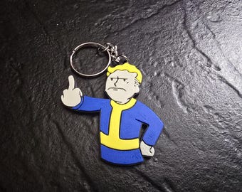 Vault-tec vault boy keychain