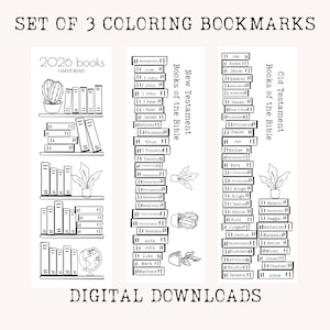 Lesezeichen - digitaler download - Leseliste und Bücher der Bibel
