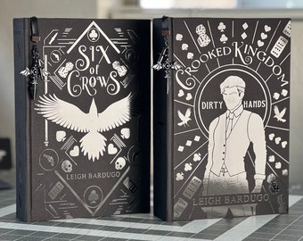 The Six of Crows Darkened Duology (NO SLIPCASE) Handcrafted Rebound Rebind Hardcover by Leigh Bardugo