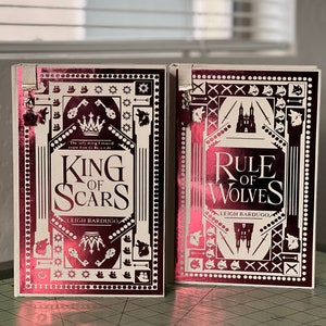 King of Scars & Rule of Wolves by Leigh Bardugo Handcrafted Rebounded Hardcover Special Edition Rebind