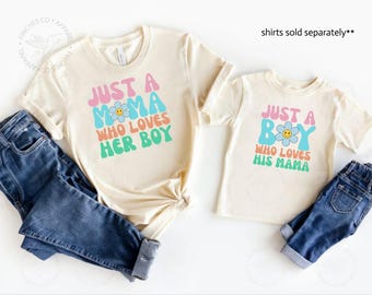 First Mother's Day Mommy and Me Shirts Mother's Day Gift Matching Mother Son Shirts Mommy and Me Outfits First Baby Boy Mama Mini Shirts