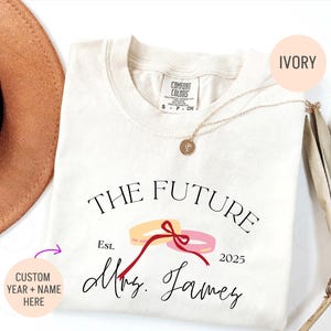 Future Mrs Shirt and Sweatshirt, Engagement Gift, Custom Bride Shirt, Bride to Be Gift, Fiance Gift For Her, Engaged Shirt, Engagement Party