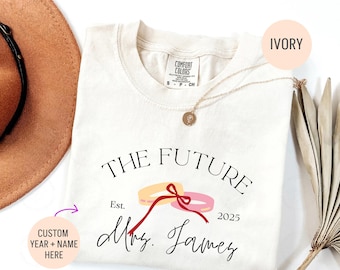Future Mrs Shirt and Sweatshirt, Engagement Gift, Custom Bride Shirt, Bride to Be Gift, Fiance Gift For Her, Engaged Shirt, Engagement Party