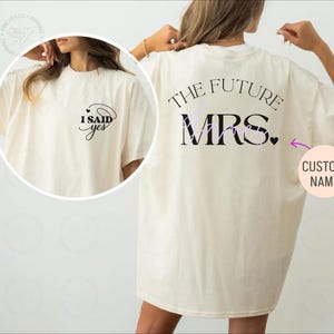 Custom Bride To Be Shirt, Future Mrs Shirt and Shirt, Engagement Gift, Bride to Be Gift, Fiance Gift For Her, Engaged Shirt,Engagement Party