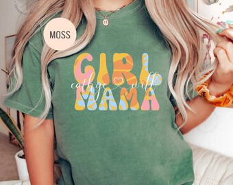 Custom Mama Shirt, Girl Mom Shirt With Names, Personalized Mama T-shirt, Custom Mama Shirt, Mother's Day Shirt, Mama With Children Names Tee
