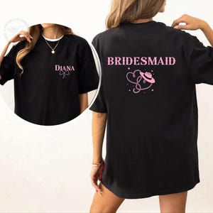 Comfort Colors® Personalized Bridesmaid Name Shirt, Brides Celestial Shirt, Maid of Honor Shirt, Team Bride Matching Outfit Gift
