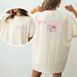 Comfort Colors® Personalized Bridesmaid Name Shirt, Brides Celestial Shirt, Maid of Honor Shirt, Team Bride Matching Outfit Gift