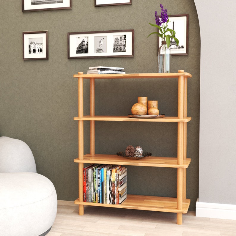 Wooden Kitchen Organizer Wood Storage Shelves, Kitchen Storage