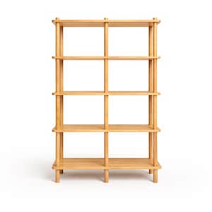 Handmade Beech Wood Bookshelf | Open Shelving Room Divider - Etsy