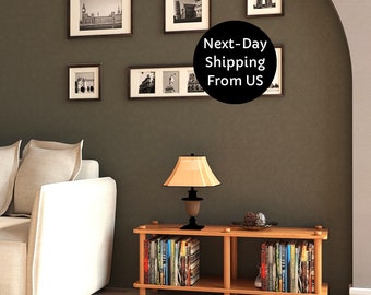 Handmade Beech Wood Short Bookcase: Minimalist Entryway Shelf