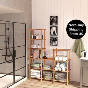 Bathroom Towel Storage Etsy