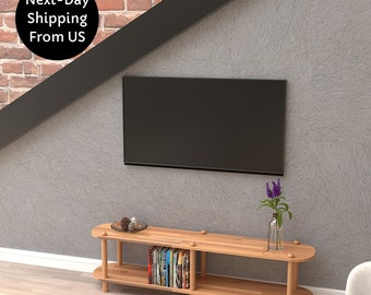 Handmade Beech Wood Media Console: Minimalist TV Stand