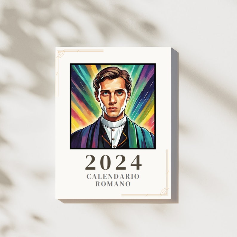 Hot Priest 2024 Calendar. Printable Calendario Romano CMYK/RGB PDF