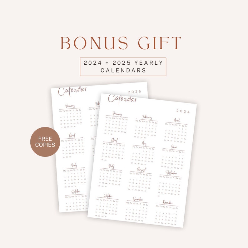 2024 Cat Calendar printable/digital. Featuring 3 Cute Cats Etsy