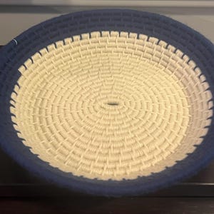 Handmade Coil Basket: Rope and Yarn Decorative Storage
