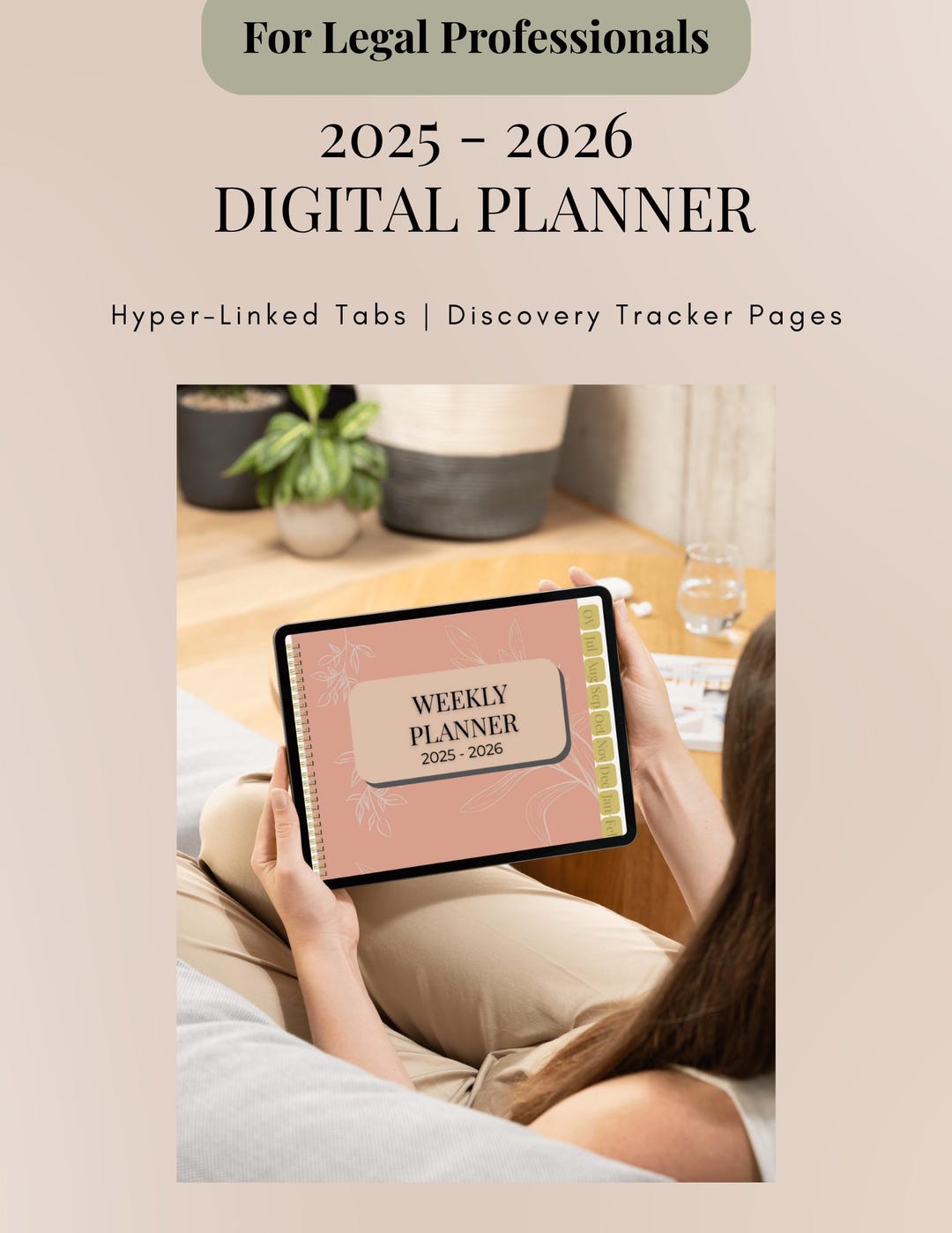 Legal Calendar Examples Digital Paralegal Planner 2025-2026 | Legal Assistant PDF Calendar ...