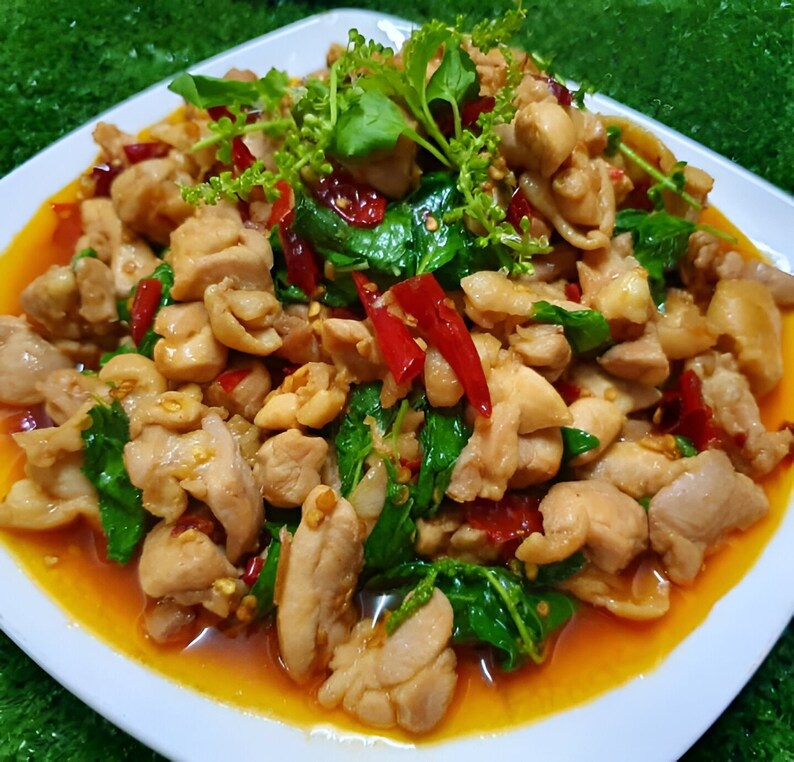 Pad Ka Pao Recipe From Original Thai Food/digital Download/ Chili