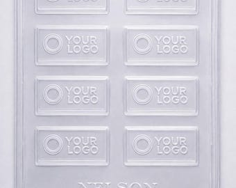 Custom Business Logo Chocolate Bar Mold | Branded Candy Mold | Corporate Gift | Company Logo Mold | Personalized Chocolate Mold