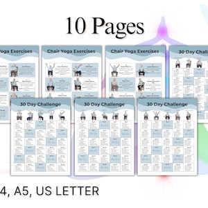 Senior chair workout routine 30 day printable challenge