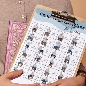 Chair exercise workout guide for seniors digital download