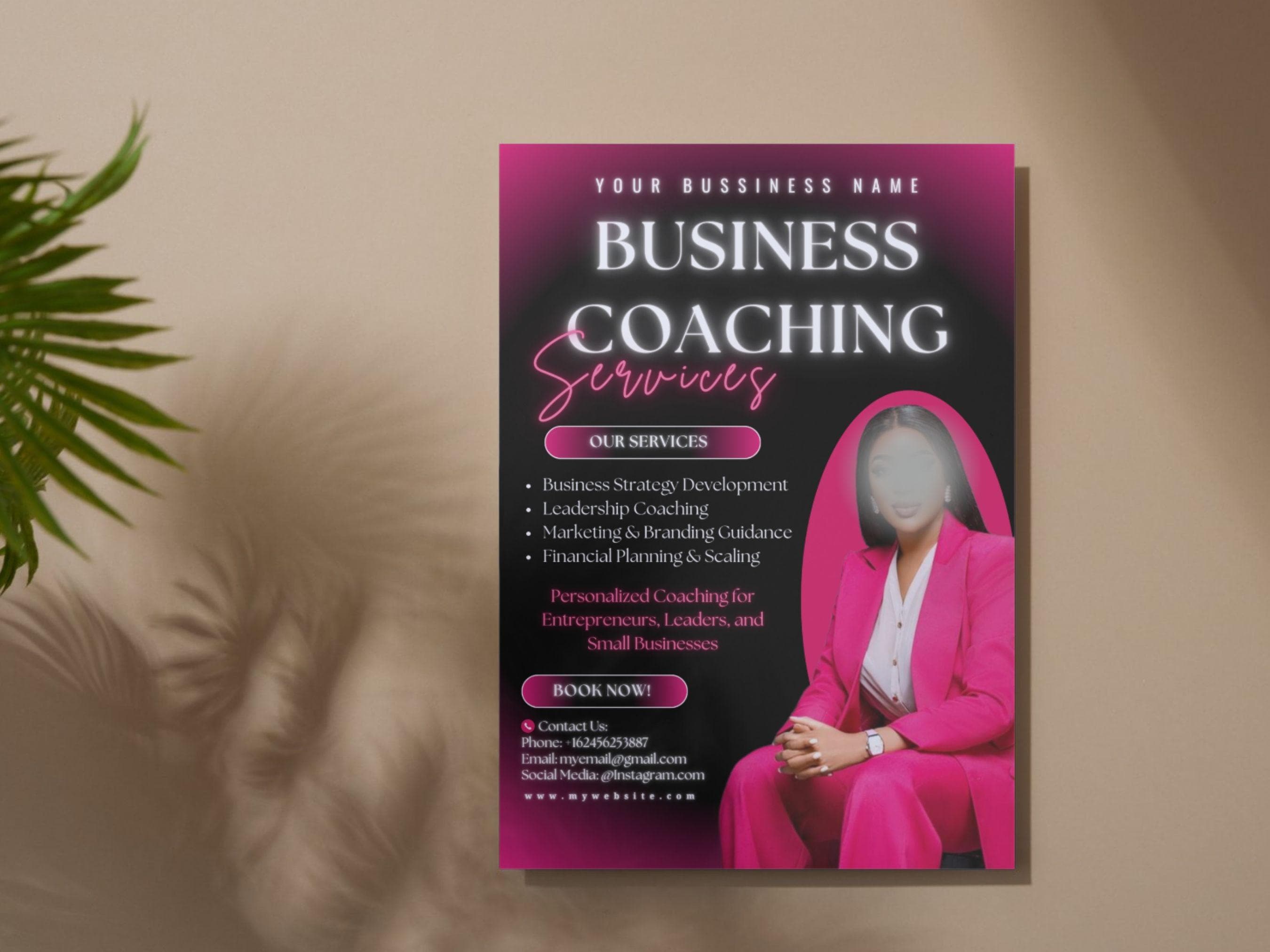 Editable Business Coach Flyer, Business Planning Consultation Flyer ...