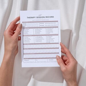 Therapist progress note Word template
