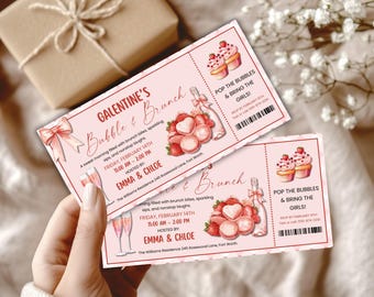 Valentine Gal-entine Party Einladungsvorlage, bearbeitbare Girls Night einladen, Valentine Party Ticket, digitaler Download