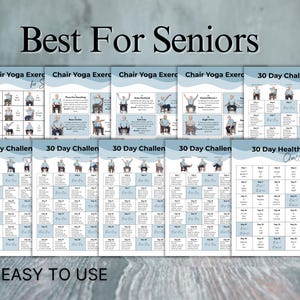 Printable chair yoga workout plan for older adults