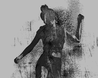 Plakat na ścianę z deskorolką – Abstrakcyjny plakat sportowy – Dekoracja do pokoju nastolatki – Dynamiczny wydruk z atletką – Bez ramki – wersja 10