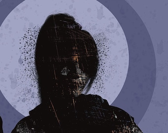 Plakat na ścianę z deskorolką – Abstrakcyjny plakat sportowy – Dekoracja do pokoju nastolatki – Dynamiczny wydruk z atletką – Bez ramki – v06