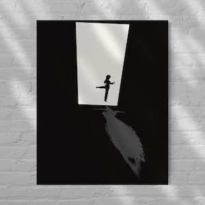 Karate Wall Art – Female Martial Artist Poster – Teen Boy Bedroom Decor – Abstract Sports Print – Unframed Action Artwork – v03