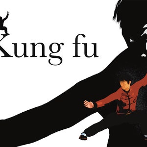 Kung Fu Wandkunst – Männliches Kampfkunst Poster – Teenager Jungen Schlafzimmer Dekor – Abstrakter Aktionsdruck – Ungerahmtes Krieger-Kunstwerk – v10