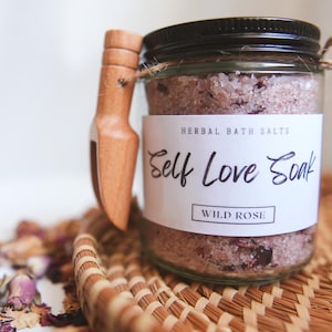 Natuurlijk badzout | Rozenbadzout | Lavendelbadzout | Spa-cadeau | Cadeaus voor haar | Zelfzorgpakket