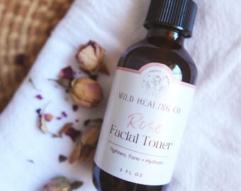 Naturalny tonik różany do twarzy | Nawilżający i odświeżający | Aloes i hydrolat różany | Pielęgnacja botaniczna | Kojąca i równoważąca mgiełka do twarzy