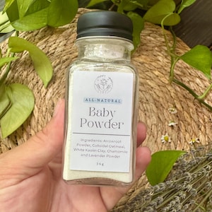 All-Natural Baby Powder | Talc Free | Herbal Baby Powder | Chamomile + Lavender